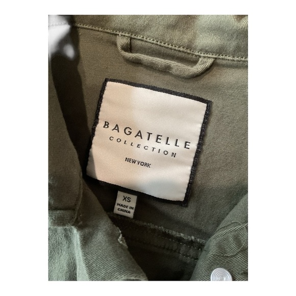 Bagatelle Collection New York Olive Green Cropped Utility Jacket – Size XS - Picture 8 of 8